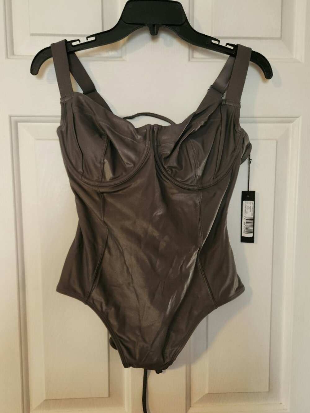 TA3 Large D/DD Pewter Lifty Shaping Swimsuit